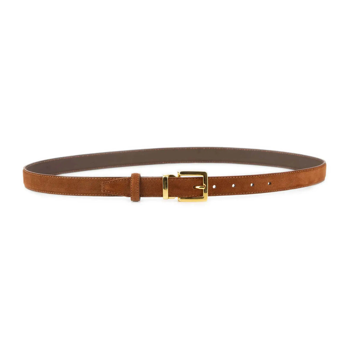 Shirt Shack Tobacco Suede Leather Belt