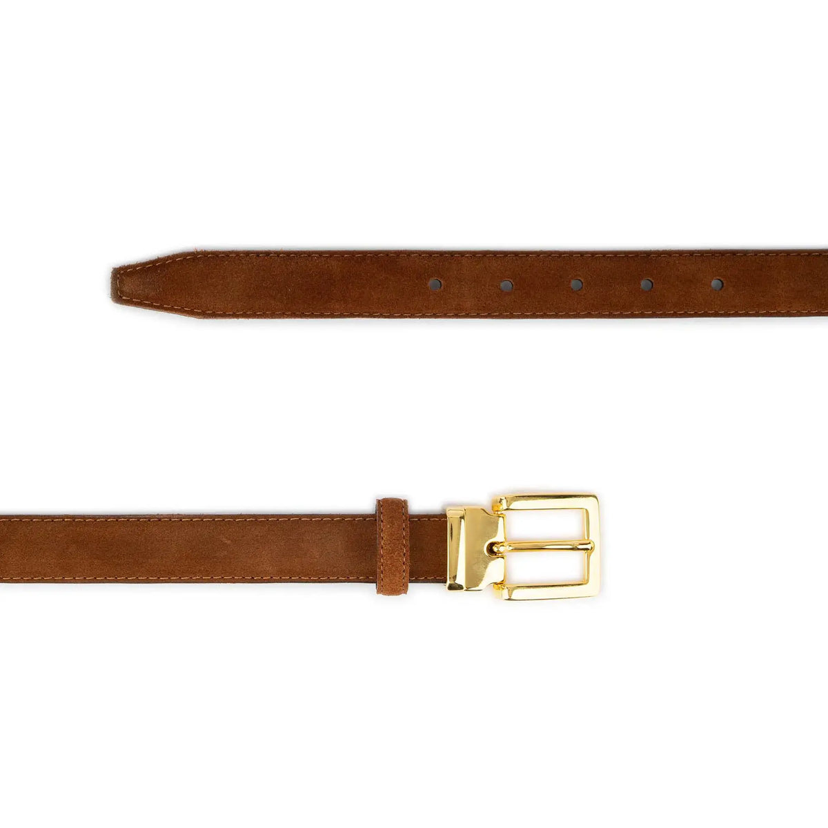 Shirt Shack Tobacco Suede Leather Belt