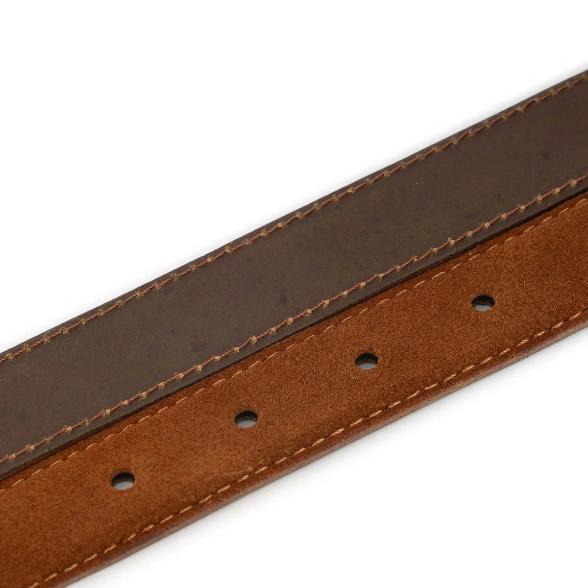 Shirt Shack Tobacco Suede Leather Belt