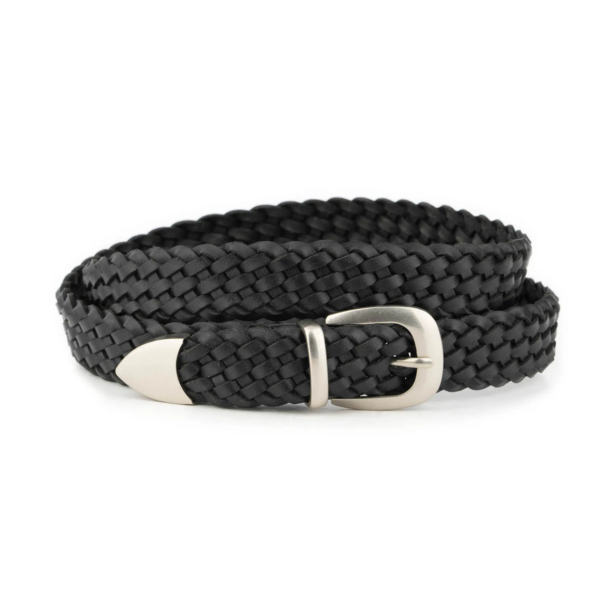 Shirt Shake Black Vintage Leather Belt