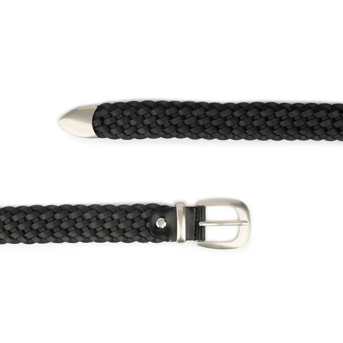 Shirt Shake Black Vintage Leather Belt